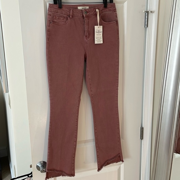 NWT! Charlie B raspberry bootcut jeans - Picture 1 of 9